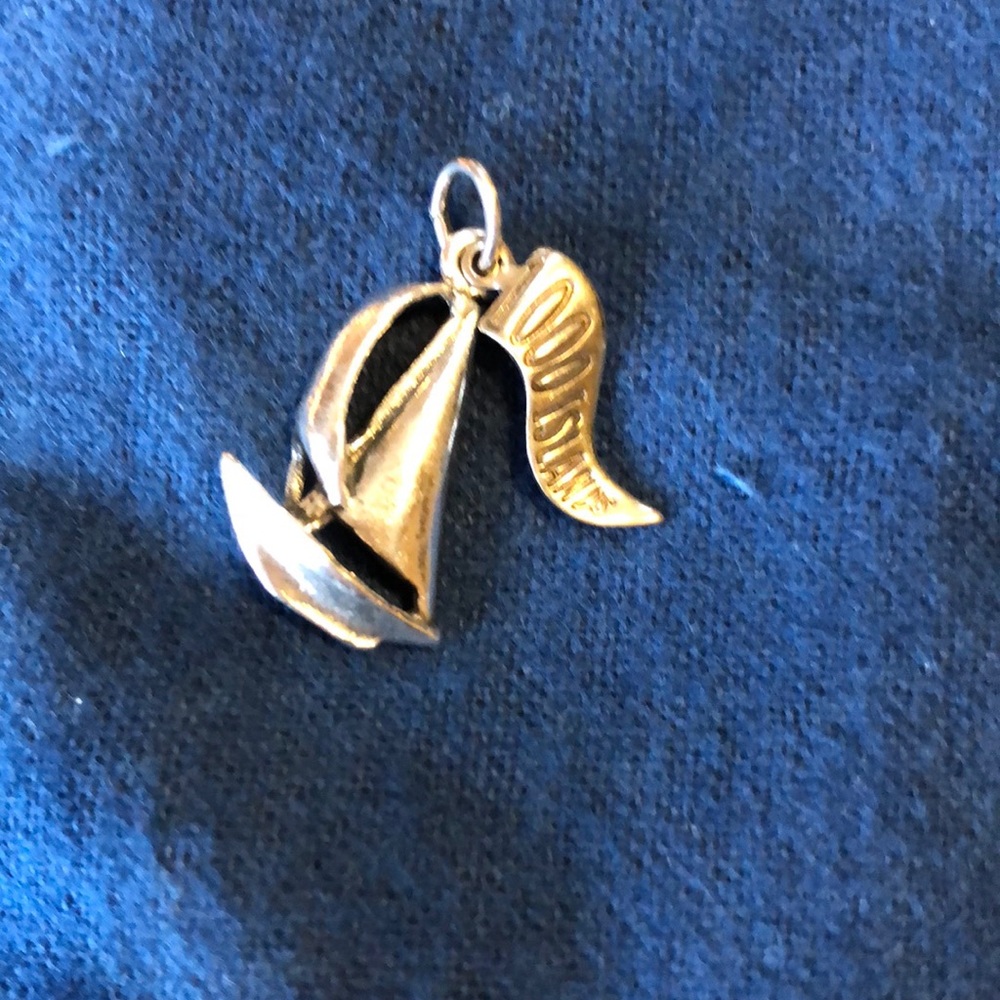 Sailboat 925 silver charm from 1000 Islands NY